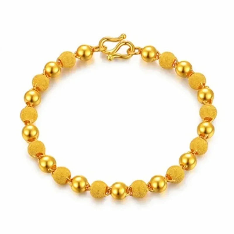 9999 Gold Bracelet Women's 24 K Genuine Gold Bracelet Bracelet Gold Bracelet Women's Adjustable Versatile Gifts