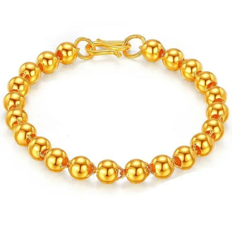 9999 Gold Bracelet Women's 24 K Genuine Gold Bracelet Bracelet Gold Bracelet Women's Adjustable Versatile Gifts